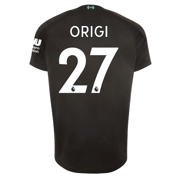 Camiseta Liverpool NO.27 Origi 3ª Kit 2019 2020 Negro